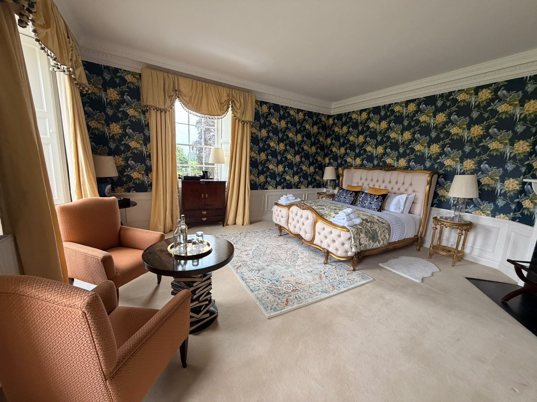 A bedroom in the main house