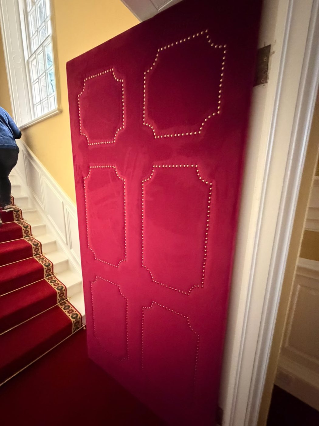 A staircase detail in the main house